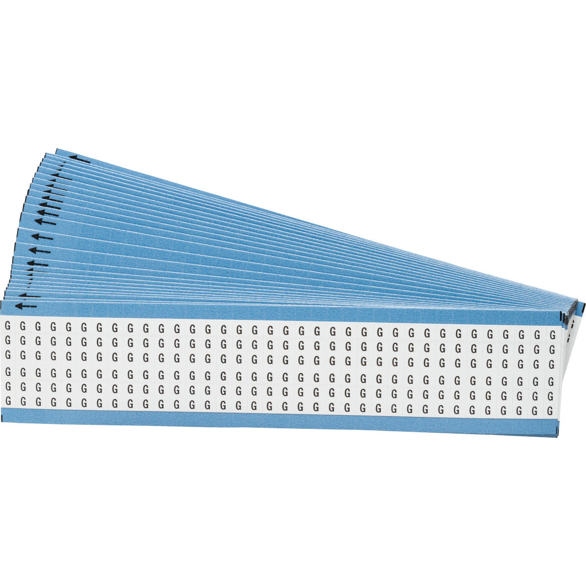 Kabelkennzeichnungskarten - einzelne Buchstaben - Großbuchstaben