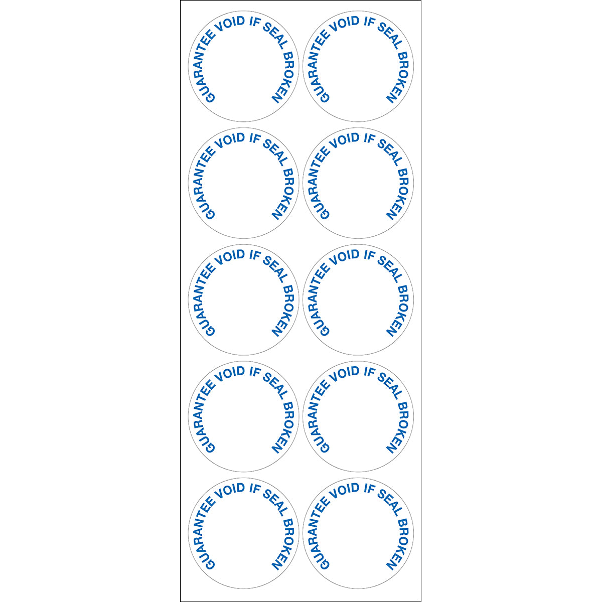 Siegel-Etiket : GUARANTEE VOID IF SEAL IS BROKEN