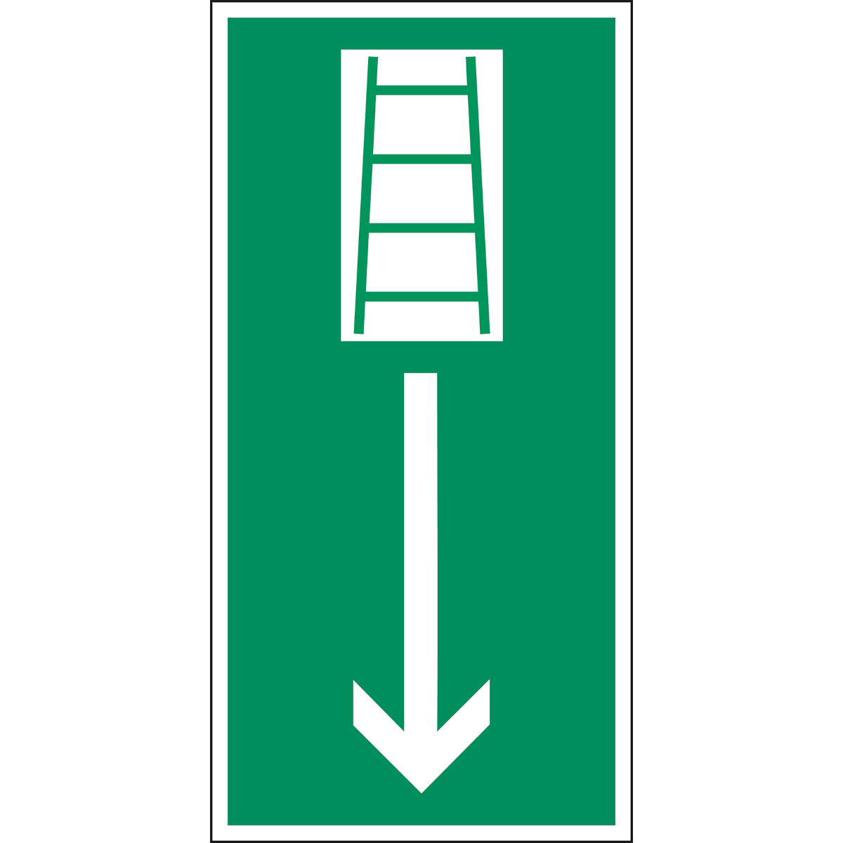 Fluchtwegkennzeichnung - Rettungsleiter