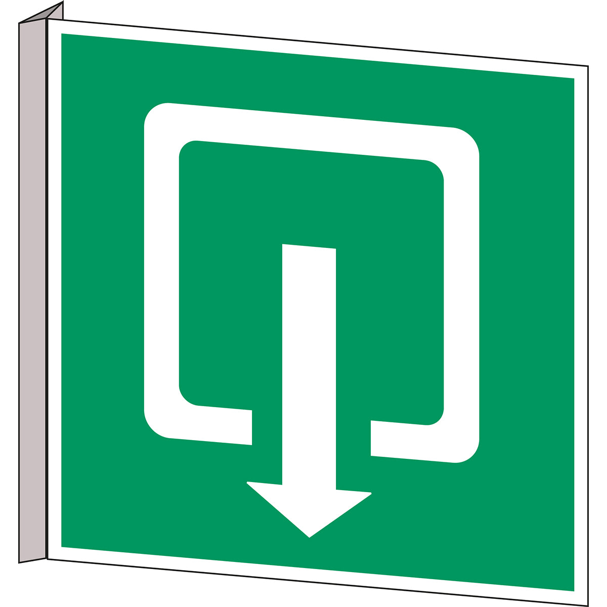 Fahnen- und Winkelschilder - Ausgang