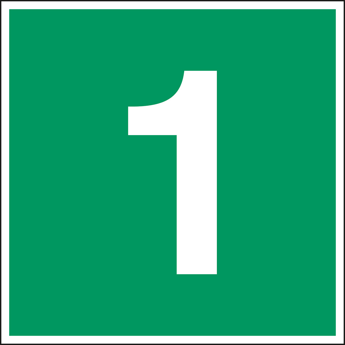 Fluchtwegkennzeichnung - Stockwerk 1