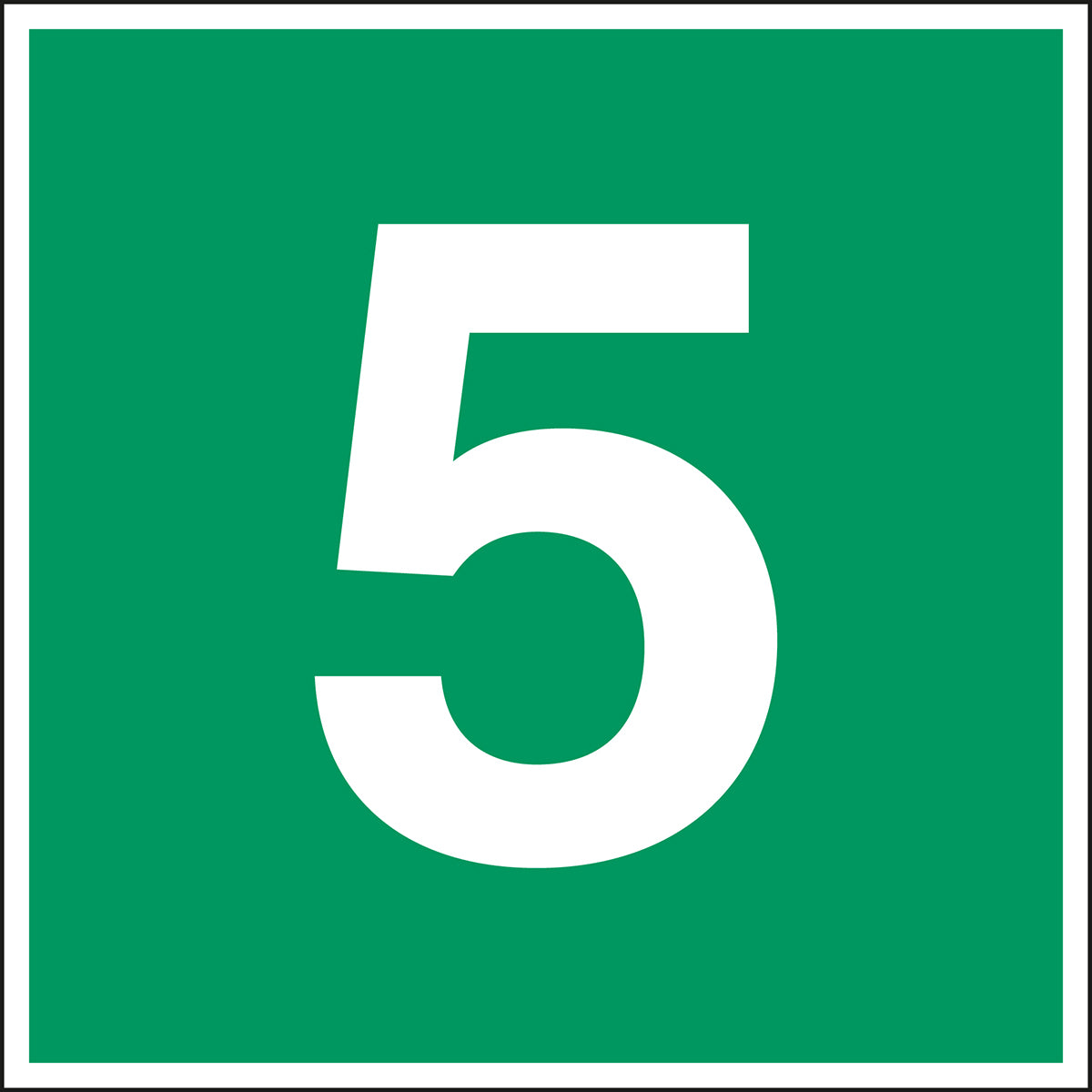 Fluchtwegkennzeichnung - Stockwerk 5