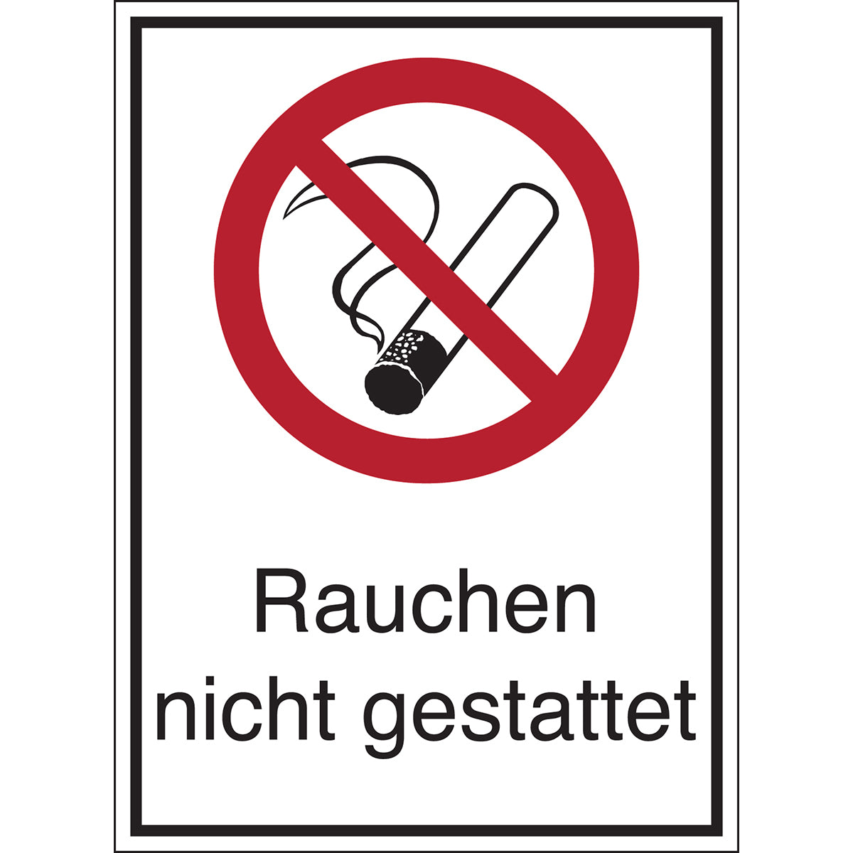Verbotsschilder - Rauchen nicht gestattet