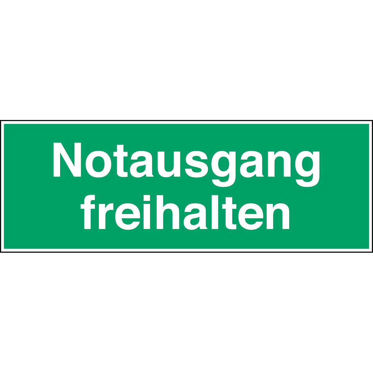 Fluchtwegkennzeichnung - Notausgang freihalten