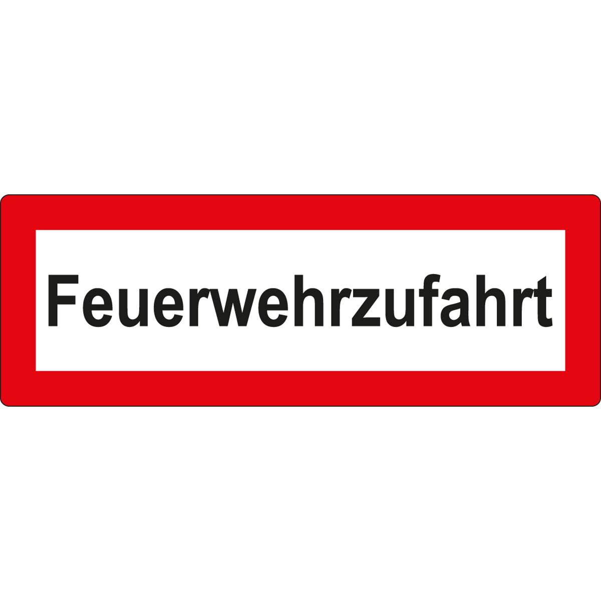Feuerwehrschilder gemäß DIN 4066 D1 - Feuerwehrzufahrt