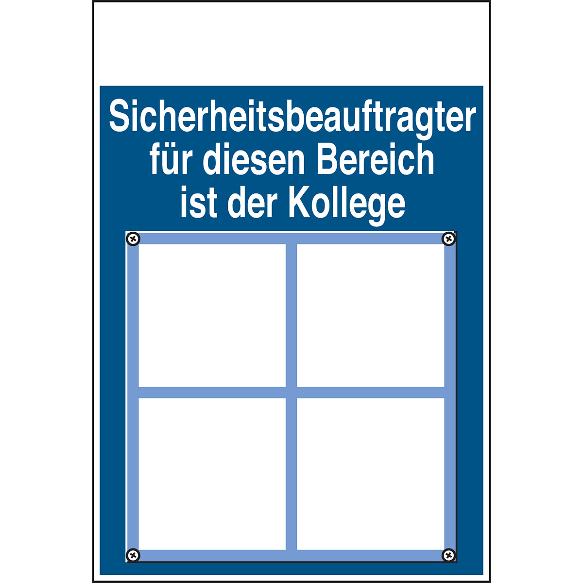 Signs: Safety Officer