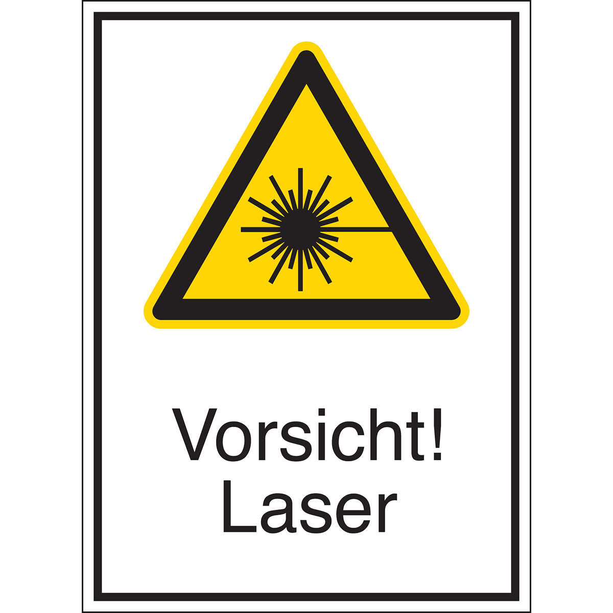 Panneaux d'avertissement - Attention ! Laser