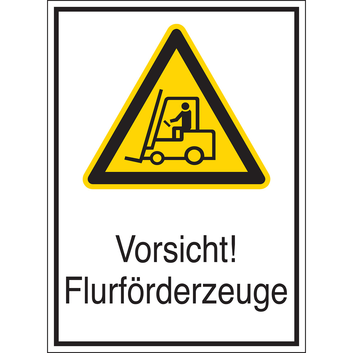 Panneaux d'avertissement - Attention ! Chariots de manutention
