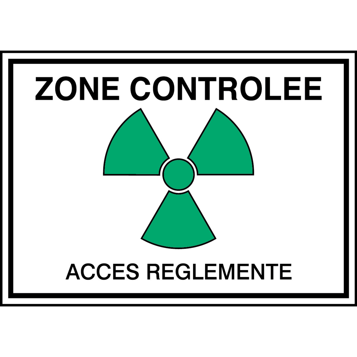 Zone controlée / Accès réglementé (product francophone)
