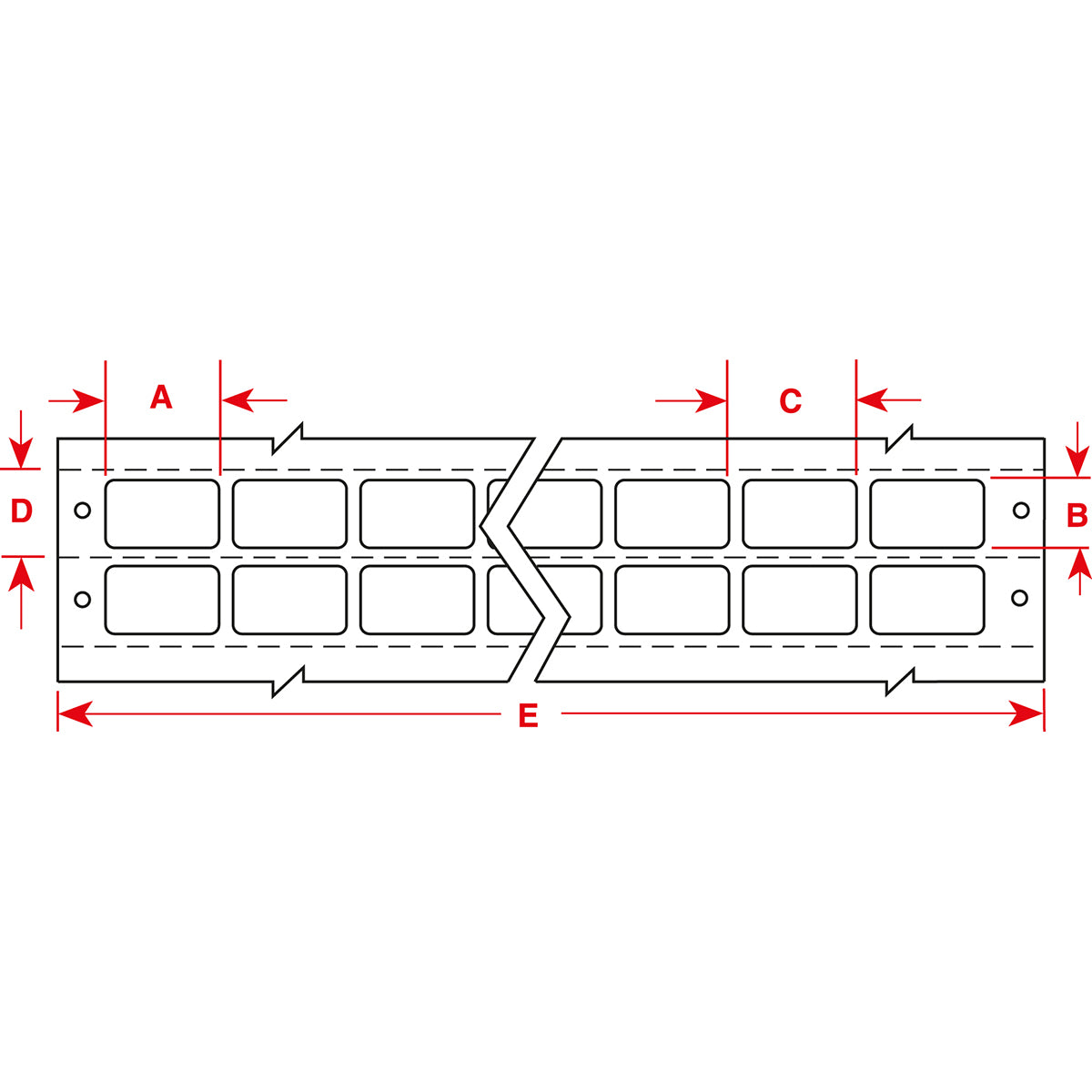 DaTab labels for dot matrix printers