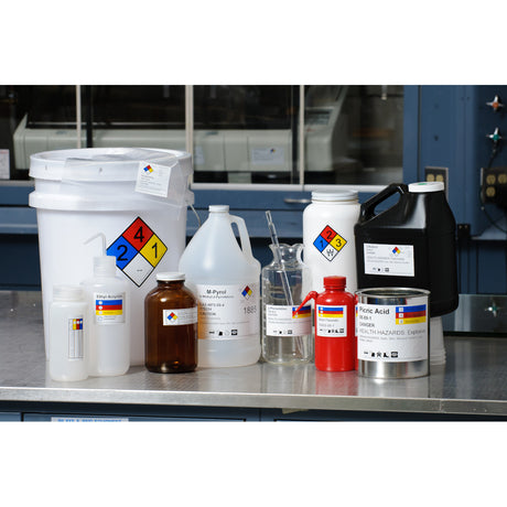 Vorgedruckte NFPA-Etiketten für Chemikalienkennzeichnung für die Drucker BBP3x/S3xxx/i3300