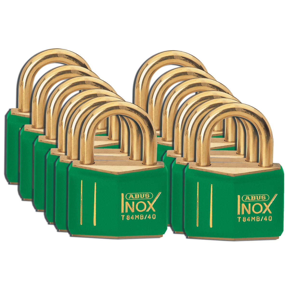 Messingschlösser, 43 mm, Korrosionsschutz, Grün (12/Packung)