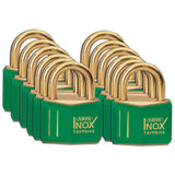 Messingschlösser, 43 mm, Korrosionsschutz, Grün (12/Packung)