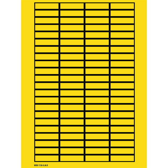 Beschriftbare Etiketten auf Bögen - 11 x 38 mm - B-500