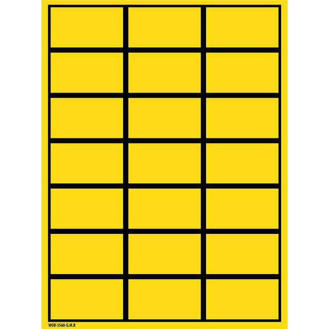 Beschriftbare Etiketten auf Bögen - 35 x 60 mm - B-500