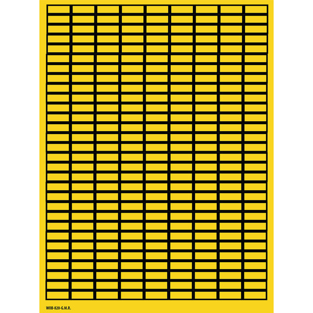 Beschriftbare Etiketten auf Bögen - 8 x 20 mm - B-500