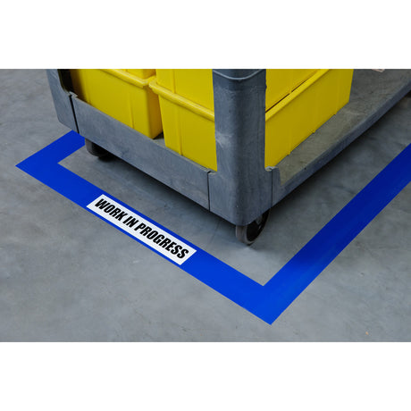 Bodenmarkierung - 101,6mm Blaue Toughstripe Polyester