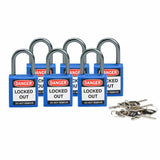Kompakte Brady Sicherheitsschlösser mit einem Bügel von 25 mm - Keyed Different