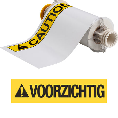 BBP85 Etiketten - Vinyl  178x254 VOORZICHTIG