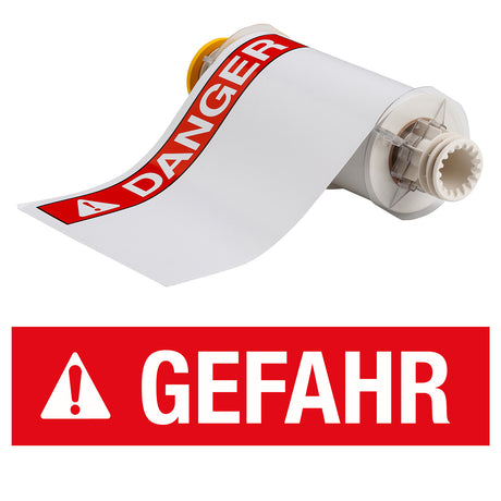 BBP85 Etiketten - Vinyl  178x254 GEFAHR