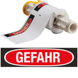 BBP85 Etiketten - Vinyl  102x152 GEFAHR