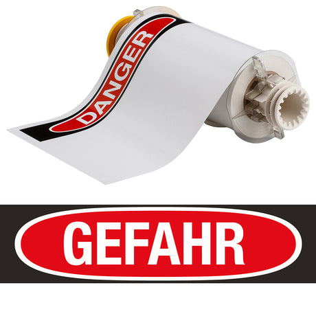 BBP85 Etiketten - Vinyl  178x254 GEFAHR