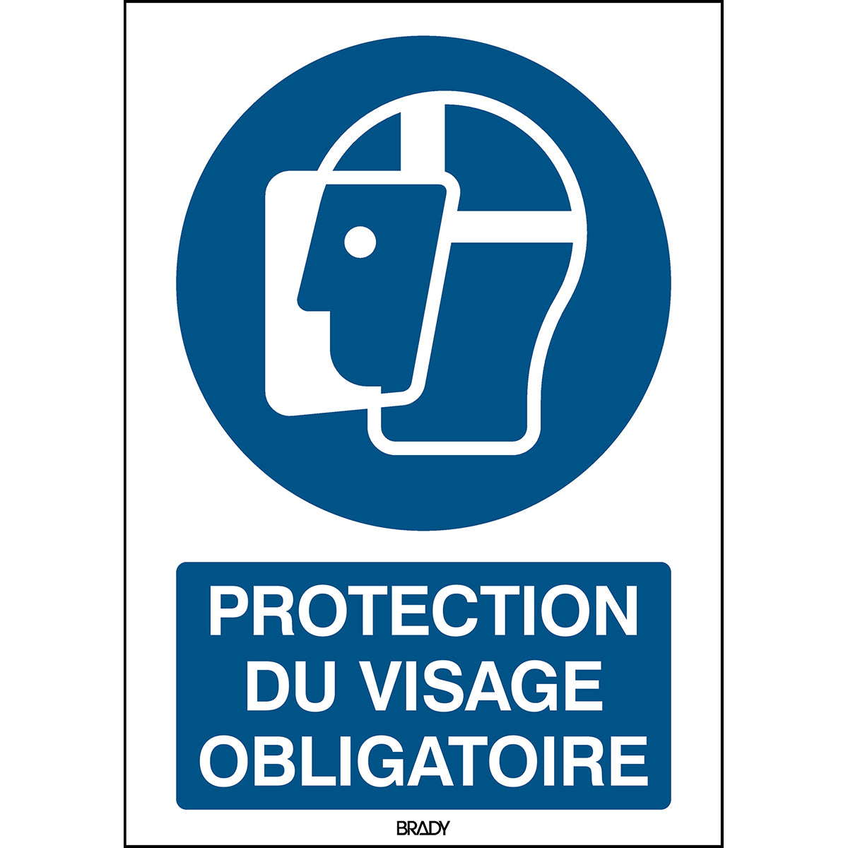 Gesichtsschutz benutzen – ISO 7010