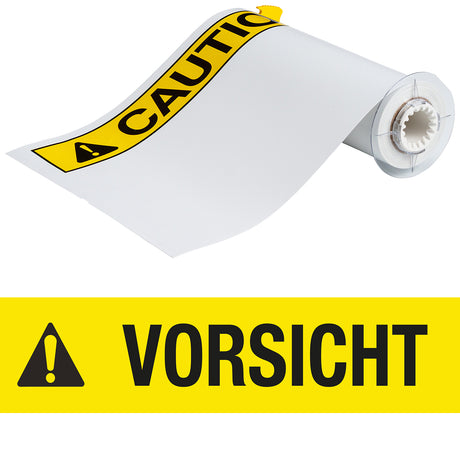 BBP85 Etiketten - Vinyl  254x356 VORSICHT