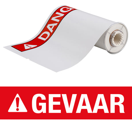 BBP85 Etiketten - Vinyl  254x356 GEVAAR