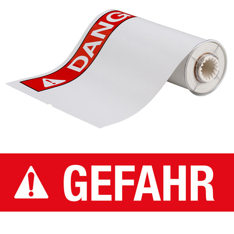 BBP85 Etiketten - Vinyl  254x356 GEFAHR