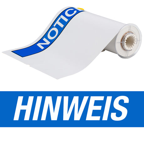 BBP85 Etiketten - Vinyl  254x356 HINWEIS