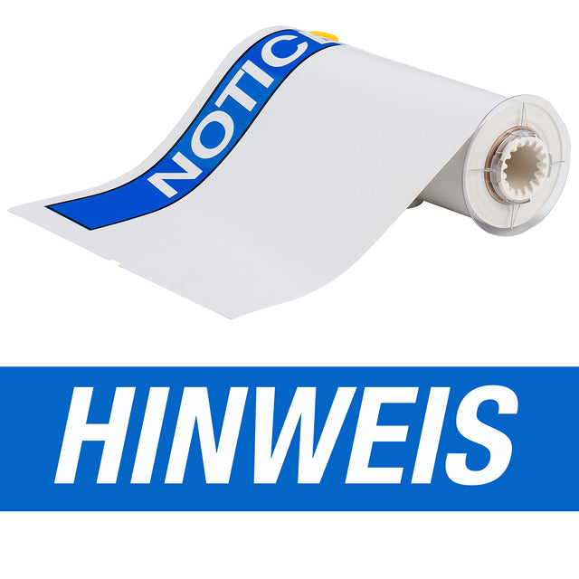 BBP85 Etiketten - Vinyl  254x356 HINWEIS