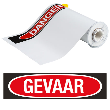BBP85 Etiketten - Vinyl  254x356 GEVAAR