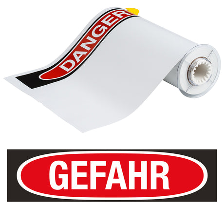 BBP85 Etiketten - Vinyl  254x356 GEFAHR