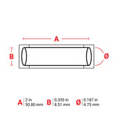 Halogen-free PermaSleeve heat shrink tubing suitable for thermal transfer printers for cable marking with low smoke emission