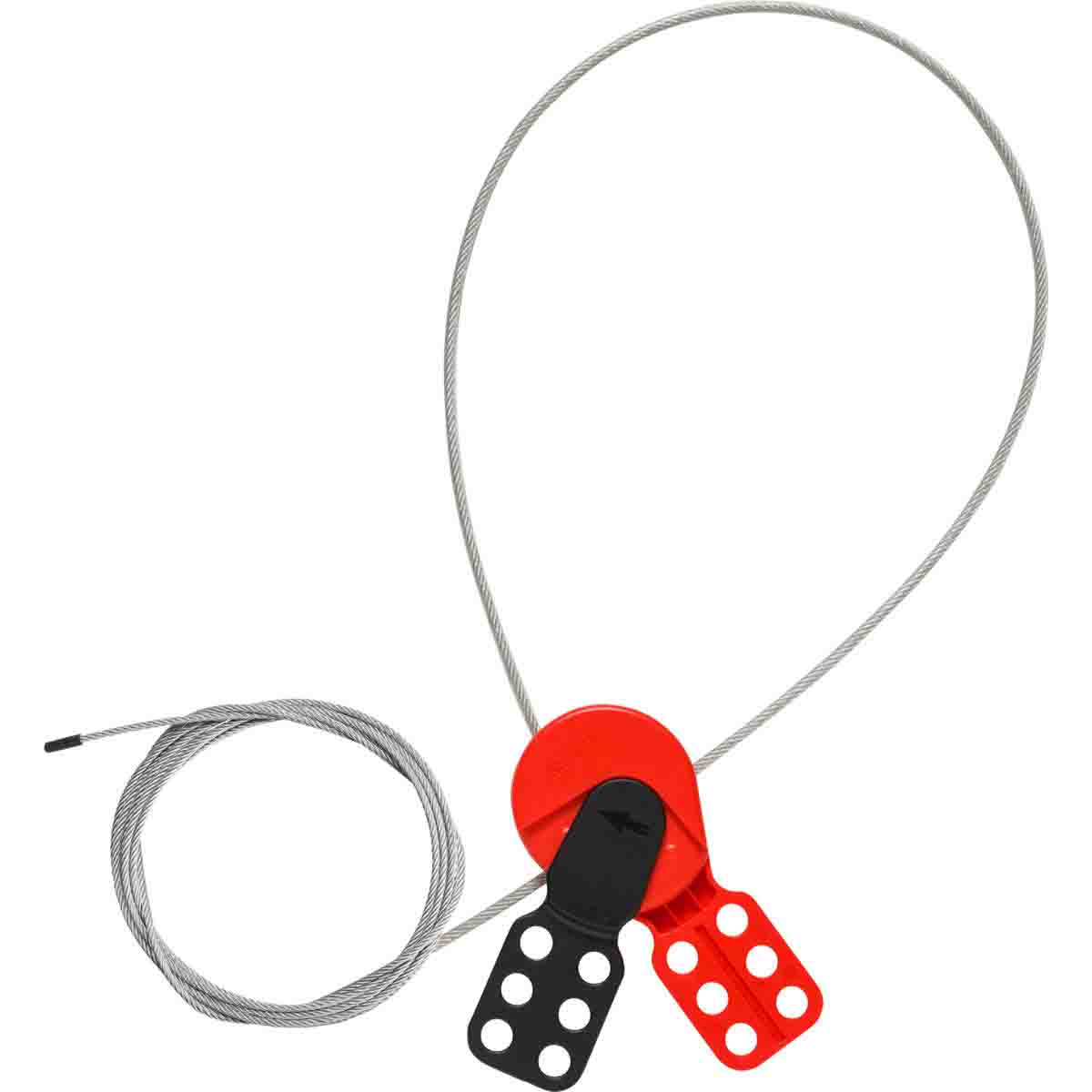 SAFELEX Universelle Kabelverriegelung - beschichtetes Stahlkabel, 3 m
