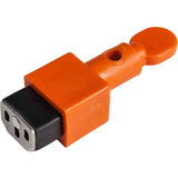 Removable lockout device for power cable plug