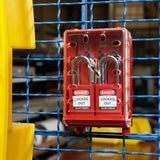 Ultrakompakter Verschlusskasten + 6 rote KA-Schlösser