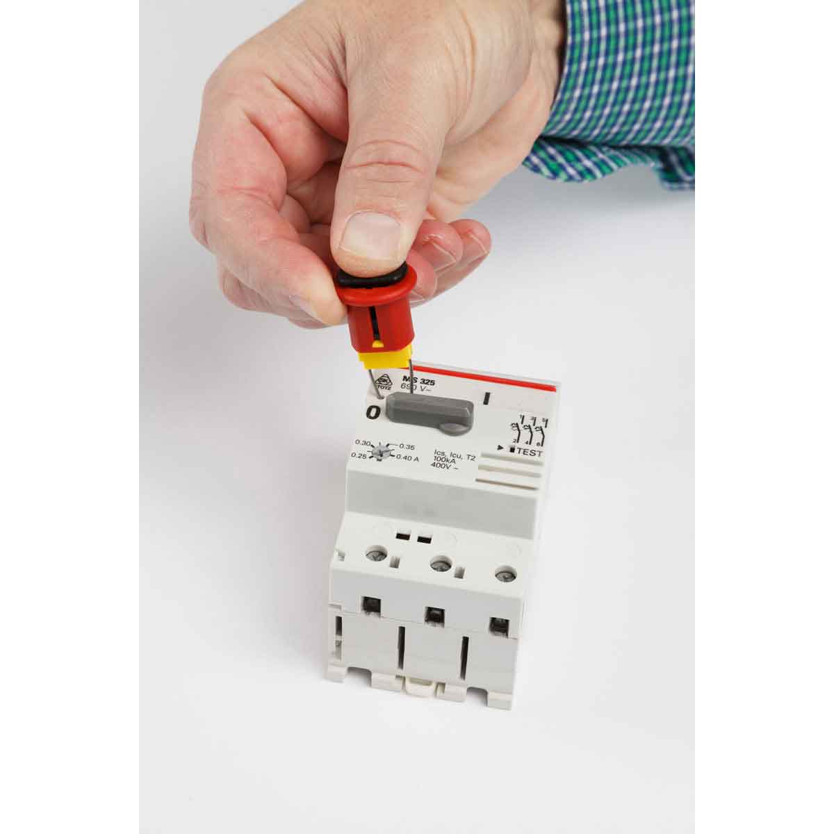 Miniatur-Verriegelungssystem für Schutzschalter, Typ POW (ABB MS325)