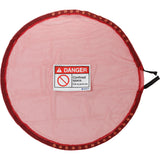 Lockable mesh cover, red, confined space - XL
