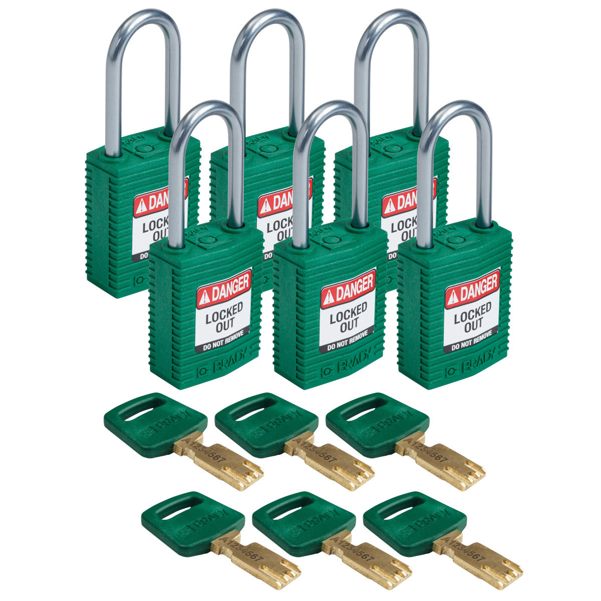 SafeKey Compact Nylon-Vorhängeschlösser mit Aluminiumbügel für Lockout-Anwendungen