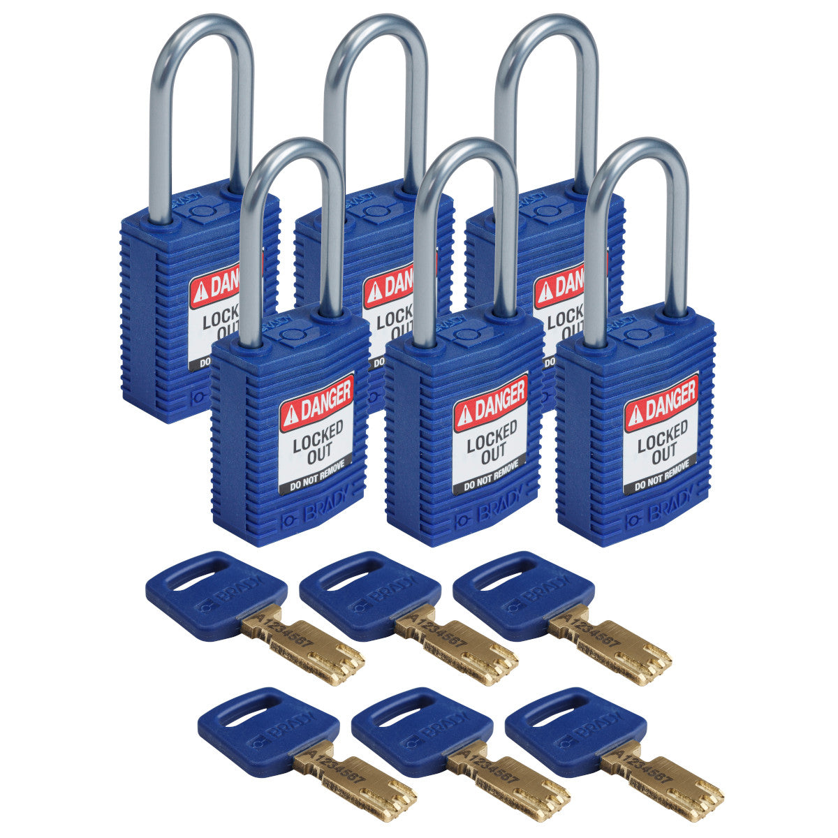 SafeKey Compact Nylon-Vorhängeschlösser mit Aluminiumbügel für Lockout-Anwendungen