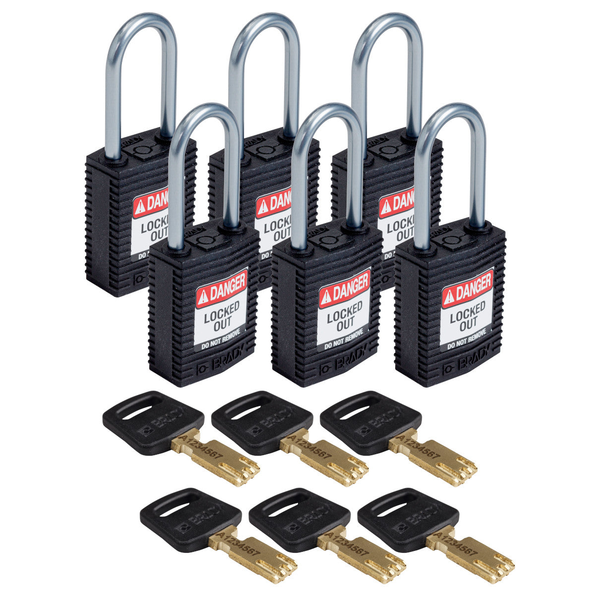 SafeKey Compact Nylon-Vorhängeschlösser mit Aluminiumbügel für Lockout-Anwendungen