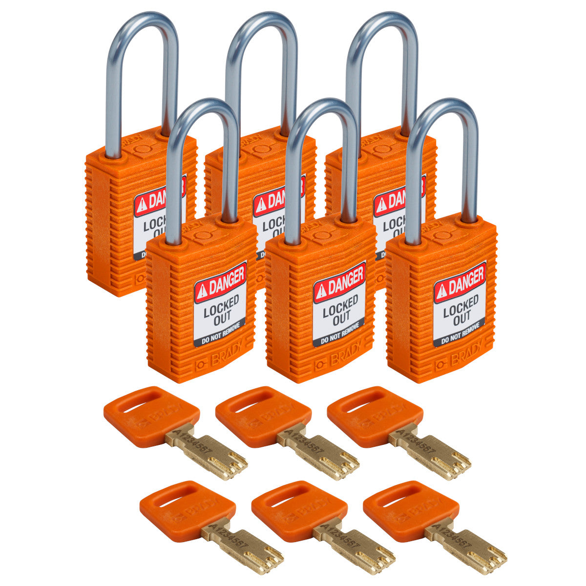 SafeKey Compact Nylon-Vorhängeschlösser mit Aluminiumbügel für Lockout-Anwendungen