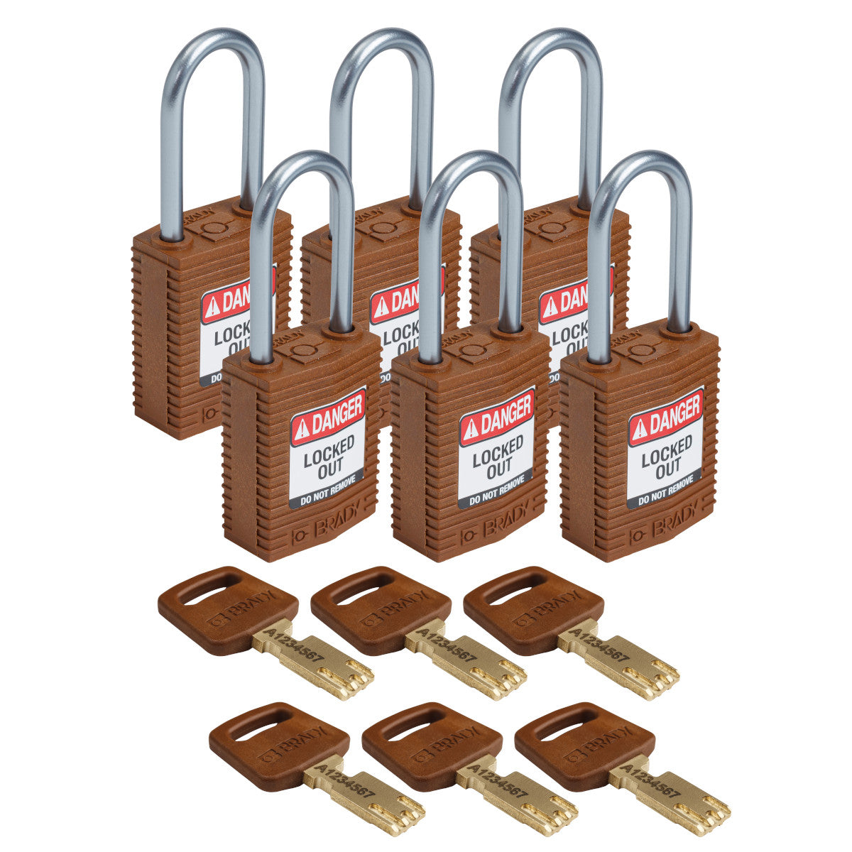 SafeKey Compact Nylon-Vorhängeschlösser mit Aluminiumbügel für Lockout-Anwendungen