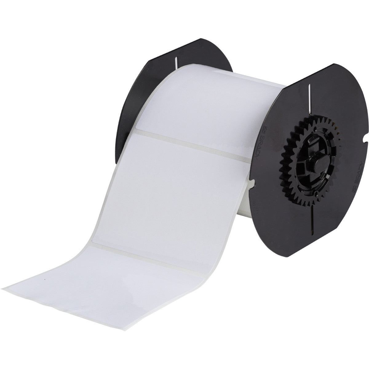 B33 Series white polyester labels with permanent rubber-based adhesive