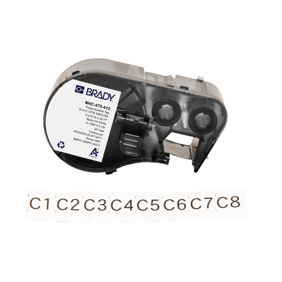 Étiquettes pour imprimantes d'étiquettes M410/BMP41/M510/BMP51/M511