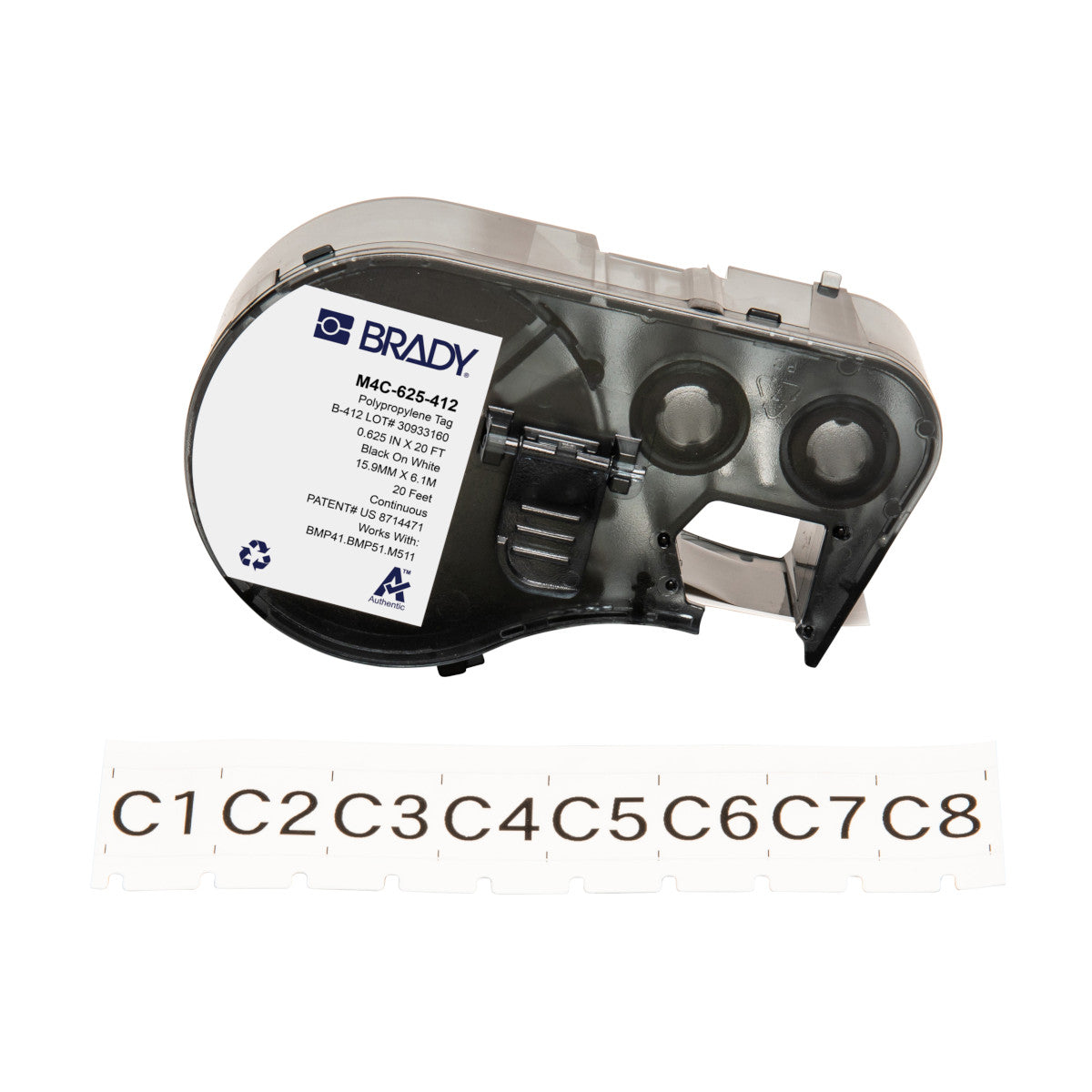 Étiquettes pour imprimantes d'étiquettes M410/BMP41/M510/BMP51/M511