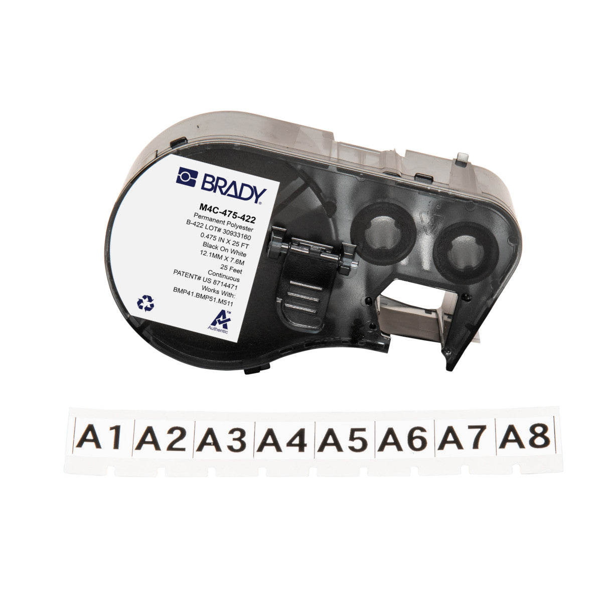 Étiquettes pour imprimantes d'étiquettes M410/BMP41/M510/BMP51/M511
