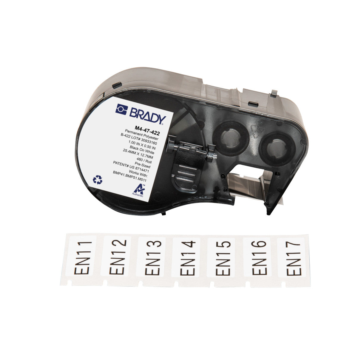Étiquettes pour imprimantes d'étiquettes M410/BMP41/M510/BMP51/M511